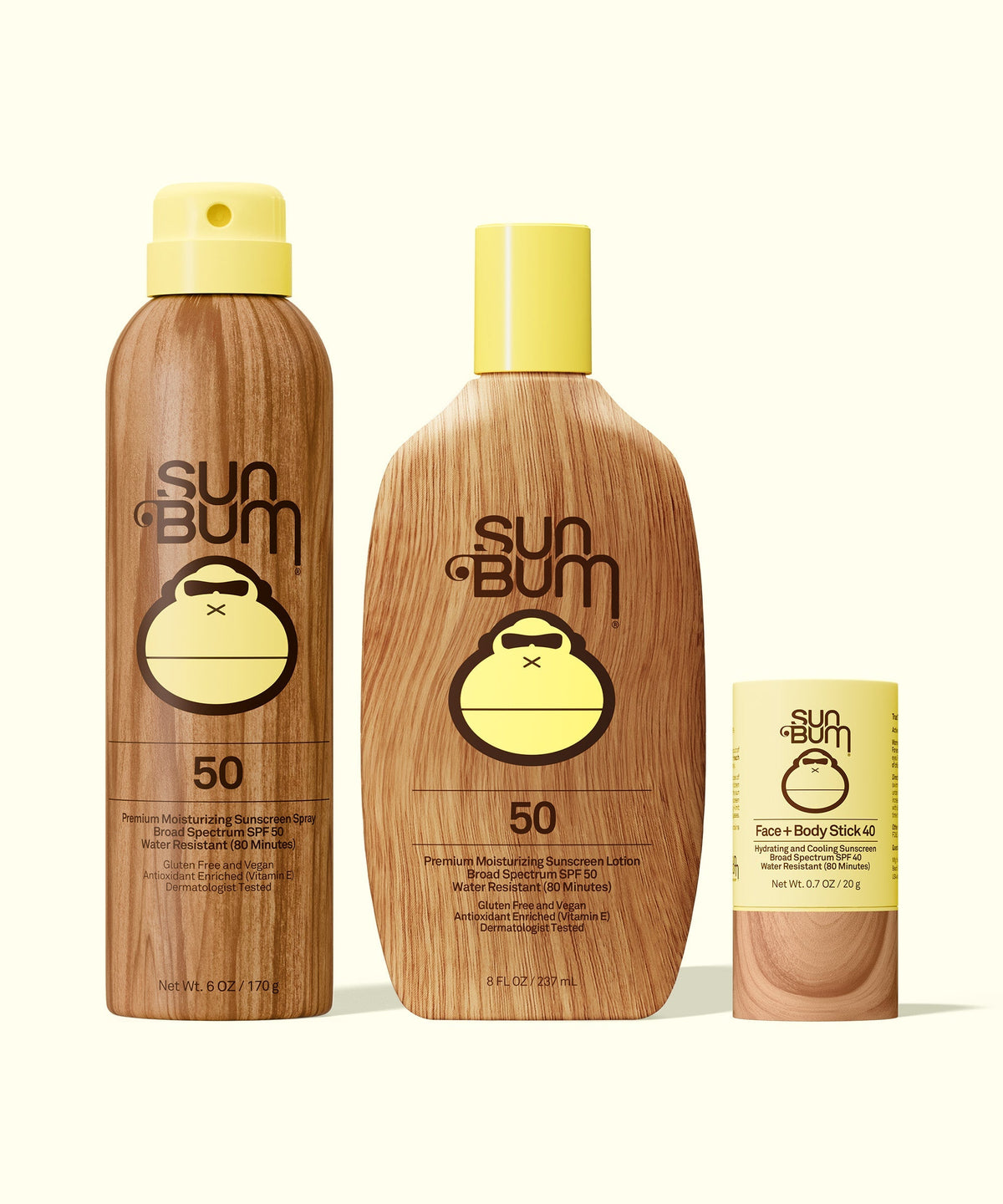 SPF 50 Spray + Lotion + Face and Body Stick 40 Bundle M3